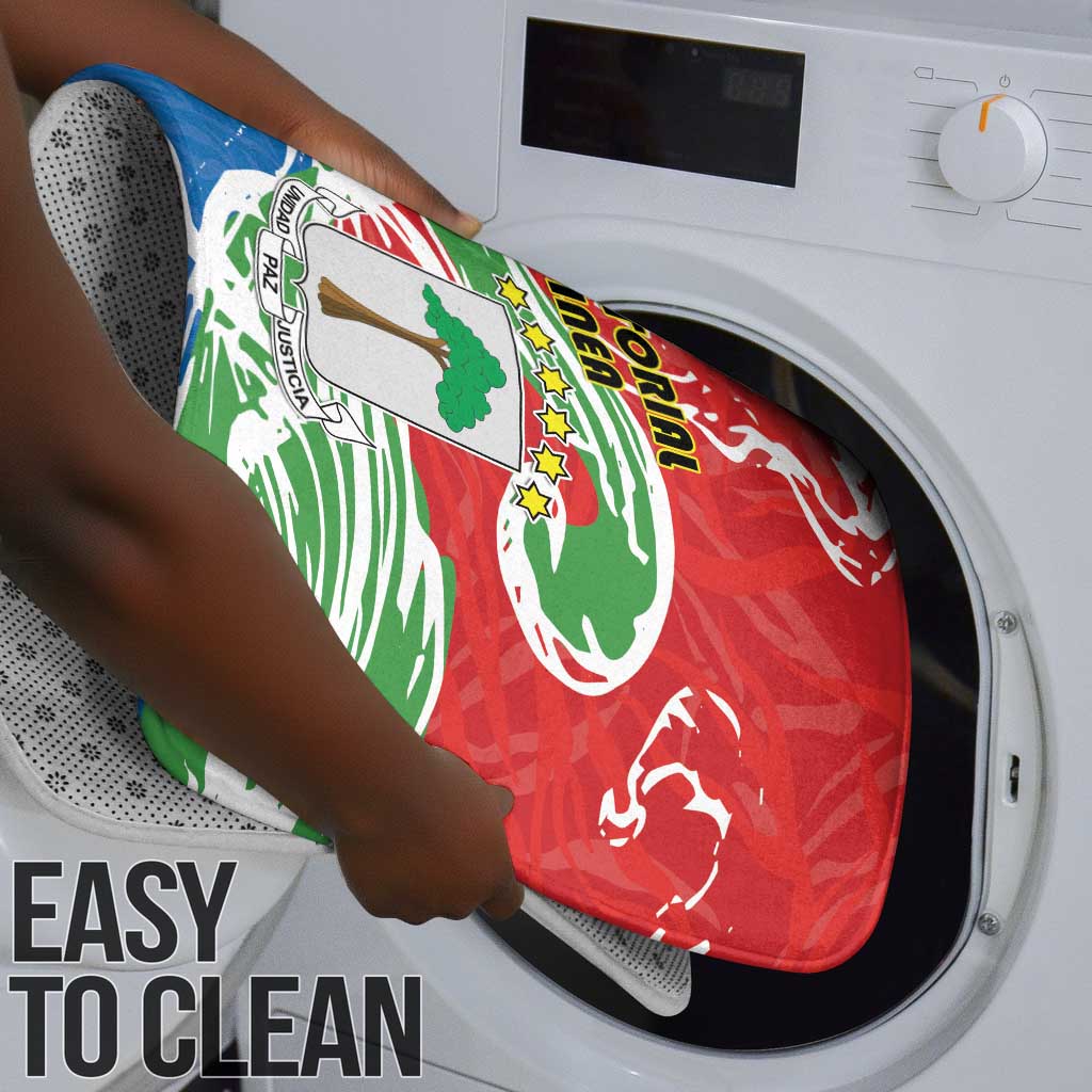 Equatorial Guinea Independence Day Bathroom Set Coat Of Arms With Map
