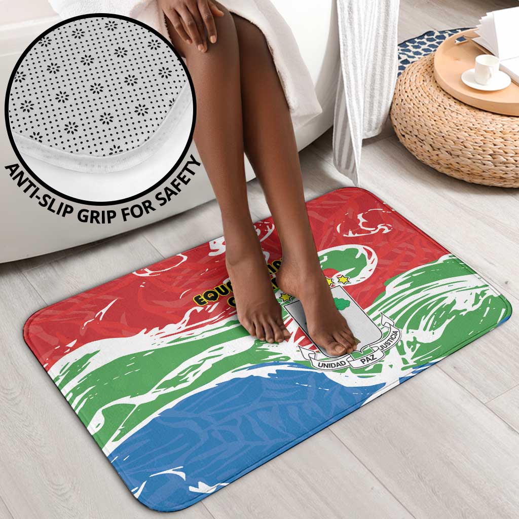 Equatorial Guinea Independence Day Bathroom Set Coat Of Arms With Map