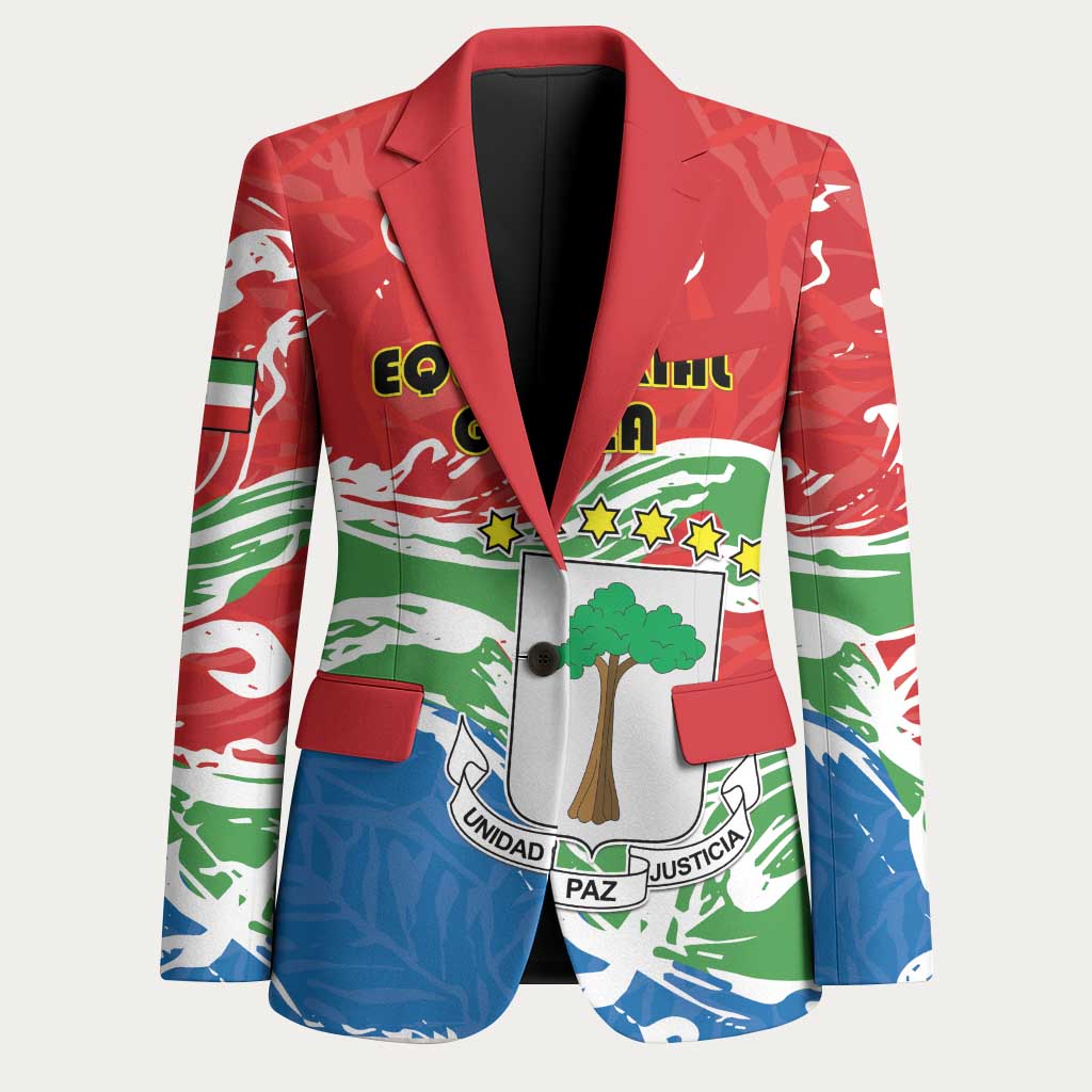 Personalized Equatorial Guinea Independence Day Blazer Coat Of Arms With Map