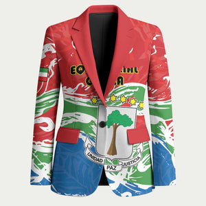 Personalized Equatorial Guinea Independence Day Blazer Coat Of Arms With Map