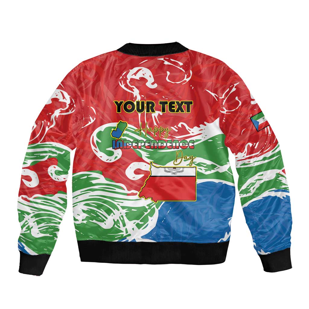 Equatorial Guinea Personalized Bomber Jacket Happy Independence Day - African Pride