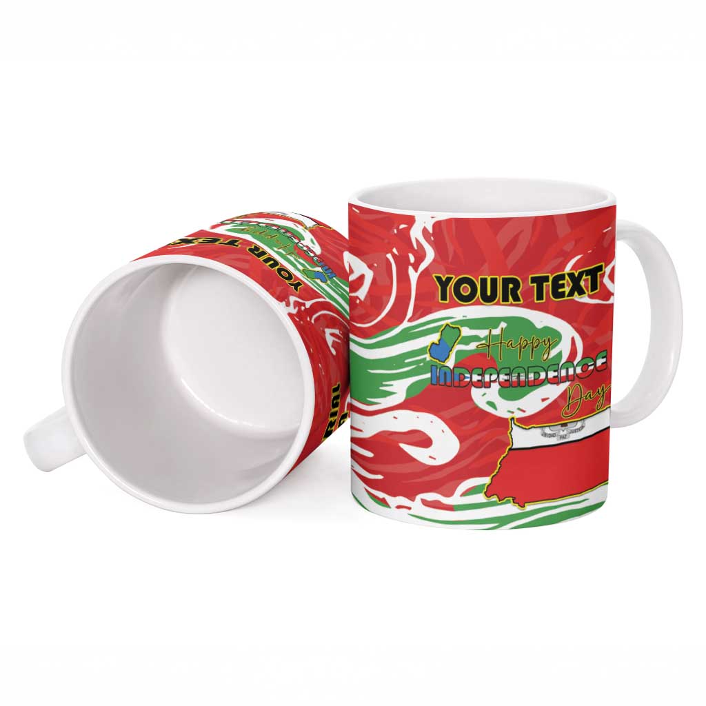 Personalized Equatorial Guinea Independence Day Ceramic Mug Coat Of Arms With Map