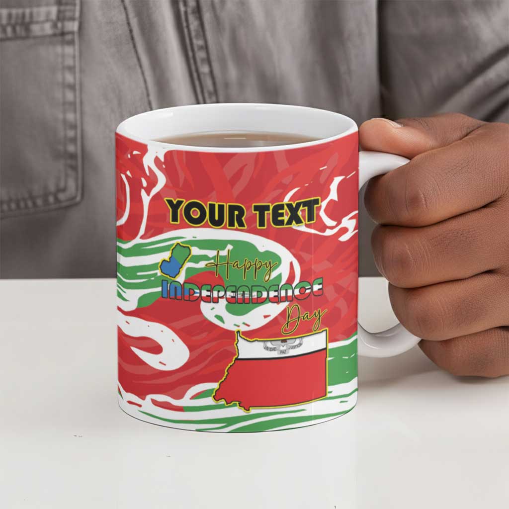 Personalized Equatorial Guinea Independence Day Ceramic Mug Coat Of Arms With Map