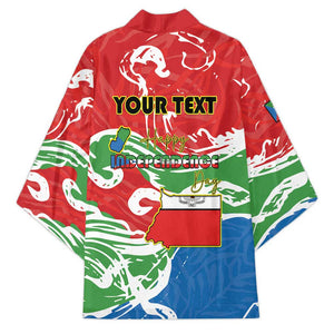 Personalized Equatorial Guinea Independence Day Kimono Coat Of Arms With Map