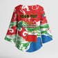 Personalized Equatorial Guinea Independence Day Kimono Sleeve Blouse Coat Of Arms With Map