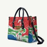 Equatorial Guinea Independence Day Leather Bag Coat Of Arms With Map