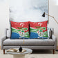 Equatorial Guinea Independence Day Pillow Cover Coat Of Arms With Map