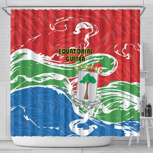 Equatorial Guinea Shower Curtain Happy Independence Day - African Pride
