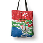 Equatorial Guinea Independence Day Tote Bag Coat Of Arms With Map