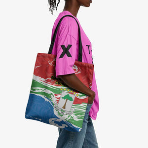 Equatorial Guinea Independence Day Tote Bag Coat Of Arms With Map