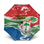Equatorial Guinea Independence Day Umbrella Coat Of Arms With Map