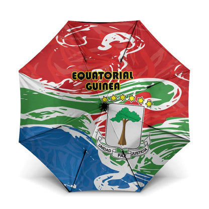 Equatorial Guinea Independence Day Umbrella Coat Of Arms With Map