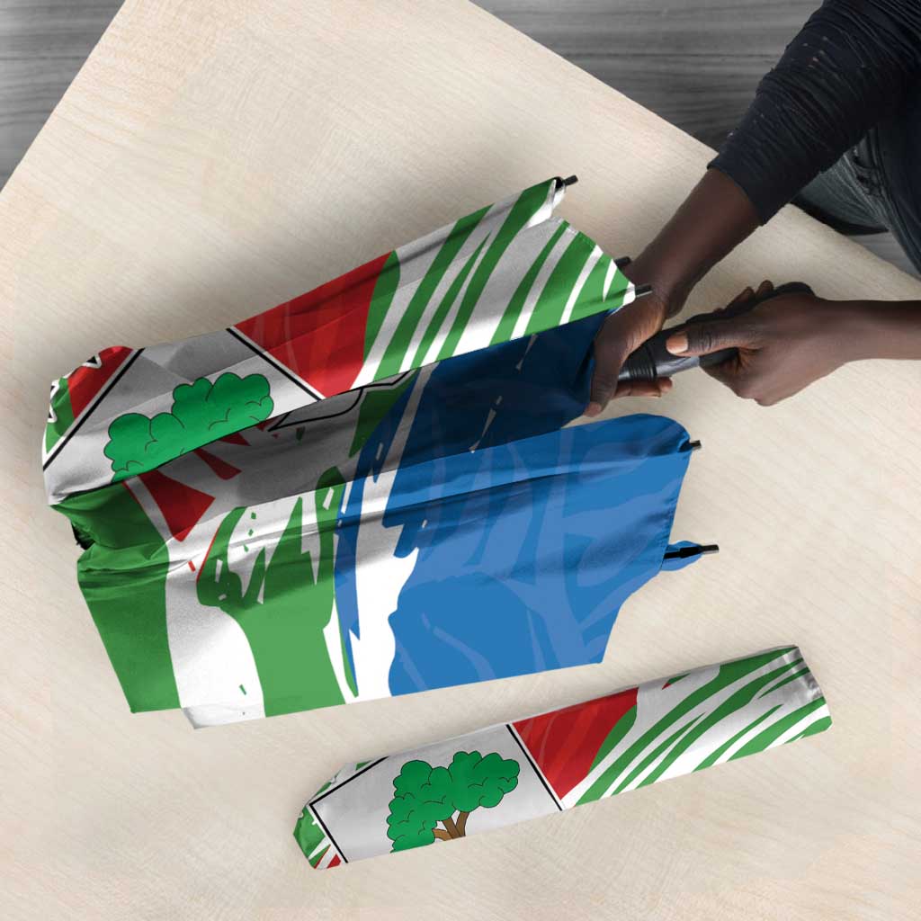Equatorial Guinea Independence Day Umbrella Coat Of Arms With Map