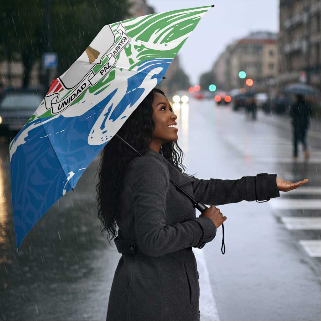 Equatorial Guinea Independence Day Umbrella Coat Of Arms With Map