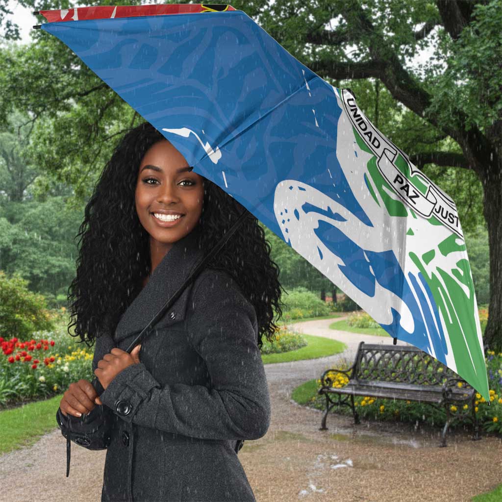 Equatorial Guinea Independence Day Umbrella Coat Of Arms With Map