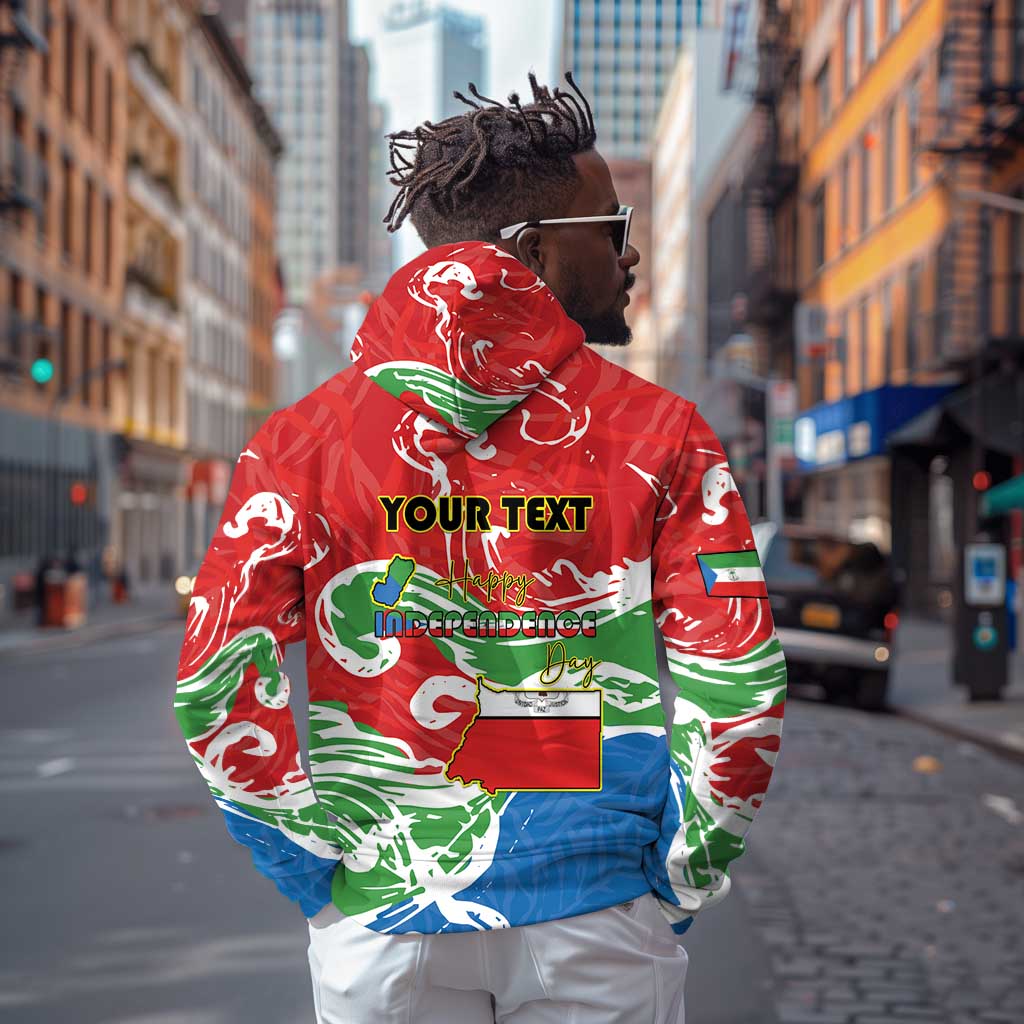 Equatorial Guinea Personalized Zip Hoodie Happy Independence Day - African Pride