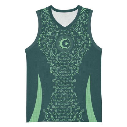 Algeria Football Custom Basketball Jersey Go Greens Go LT15