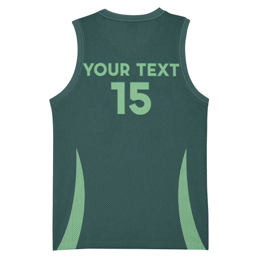 Algeria Football Custom Basketball Jersey Go Greens Go LT15