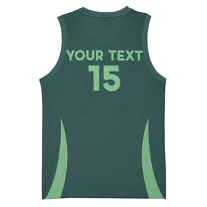 Algeria Football Custom Basketball Jersey Go Greens Go LT15