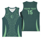 Algeria Football Custom Basketball Jersey Go Greens Go LT15