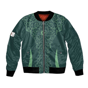 Algeria Football Custom Bomber Jacket Go Greens Go - African Pride