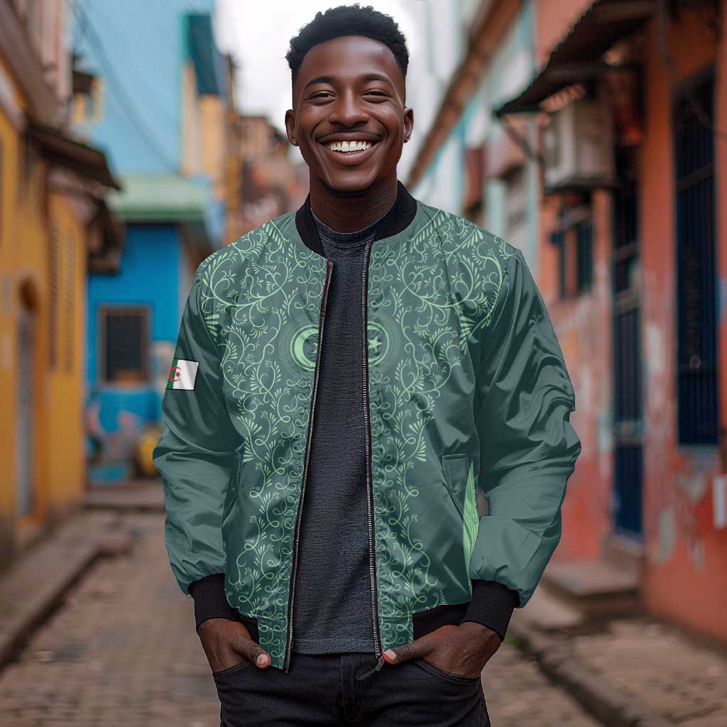 Algeria Football Custom Bomber Jacket Go Greens Go - African Pride