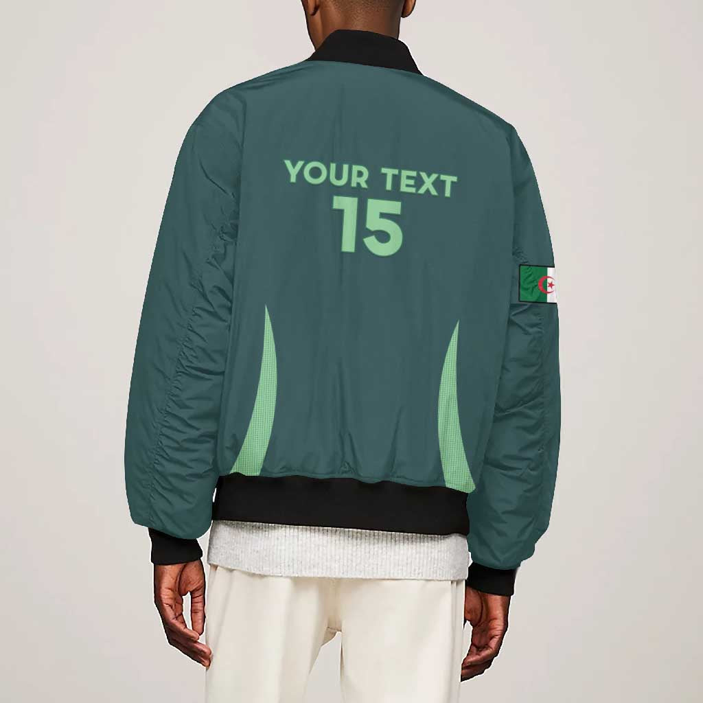 Algeria Football Custom Bomber Jacket Go Greens Go - African Pride