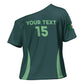 Custom Algeria Football Cross Shoulder Shirt Come On Greens