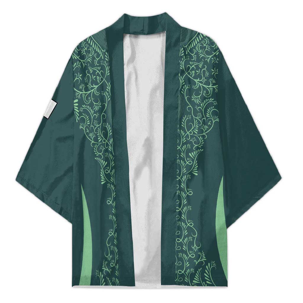 Custom Algeria Football Kimono Come On Greens