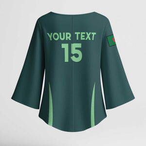 Custom Algeria Football Kimono Sleeve Blouse Come On Greens