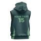 Algeria Football Custom Sleeveless Hoodie Go Greens Go - African Pride