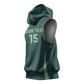Algeria Football Custom Sleeveless Hoodie Go Greens Go - African Pride