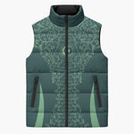 Custom Algeria Football Sleeveless Puffer Jacket Come On Greens