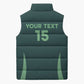 Custom Algeria Football Sleeveless Puffer Jacket Come On Greens