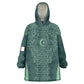 Algeria Football Custom Wearable Blanket Hoodie Go Greens Go - African Pride