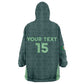 Algeria Football Custom Wearable Blanket Hoodie Go Greens Go - African Pride
