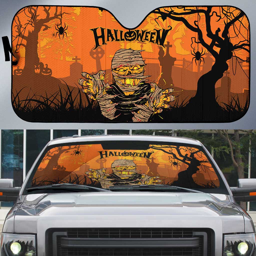 Halloween Egypt Mummy Auto Sun Shade Trick or Treat