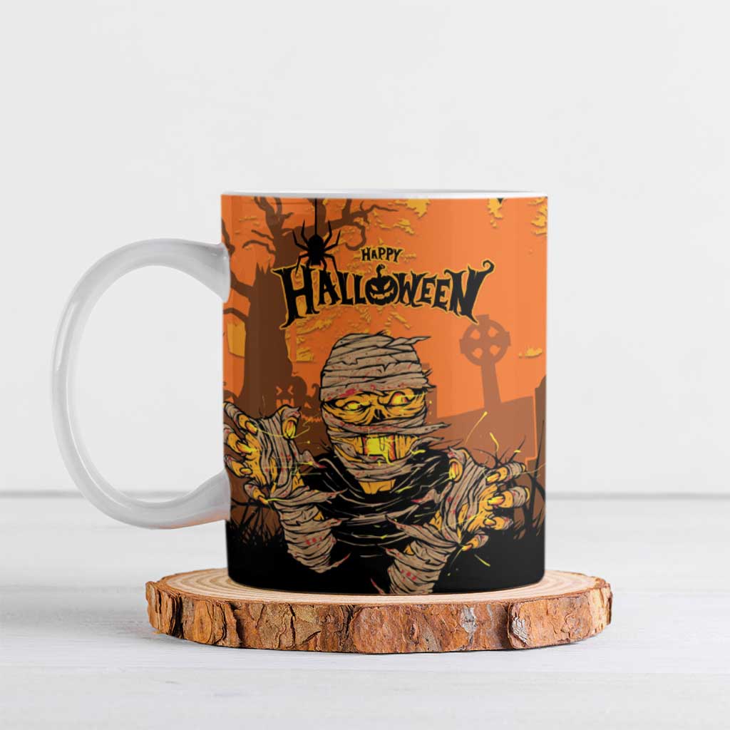 Personalized Halloween Egypt Mummy Ceramic Mug Trick or Treat