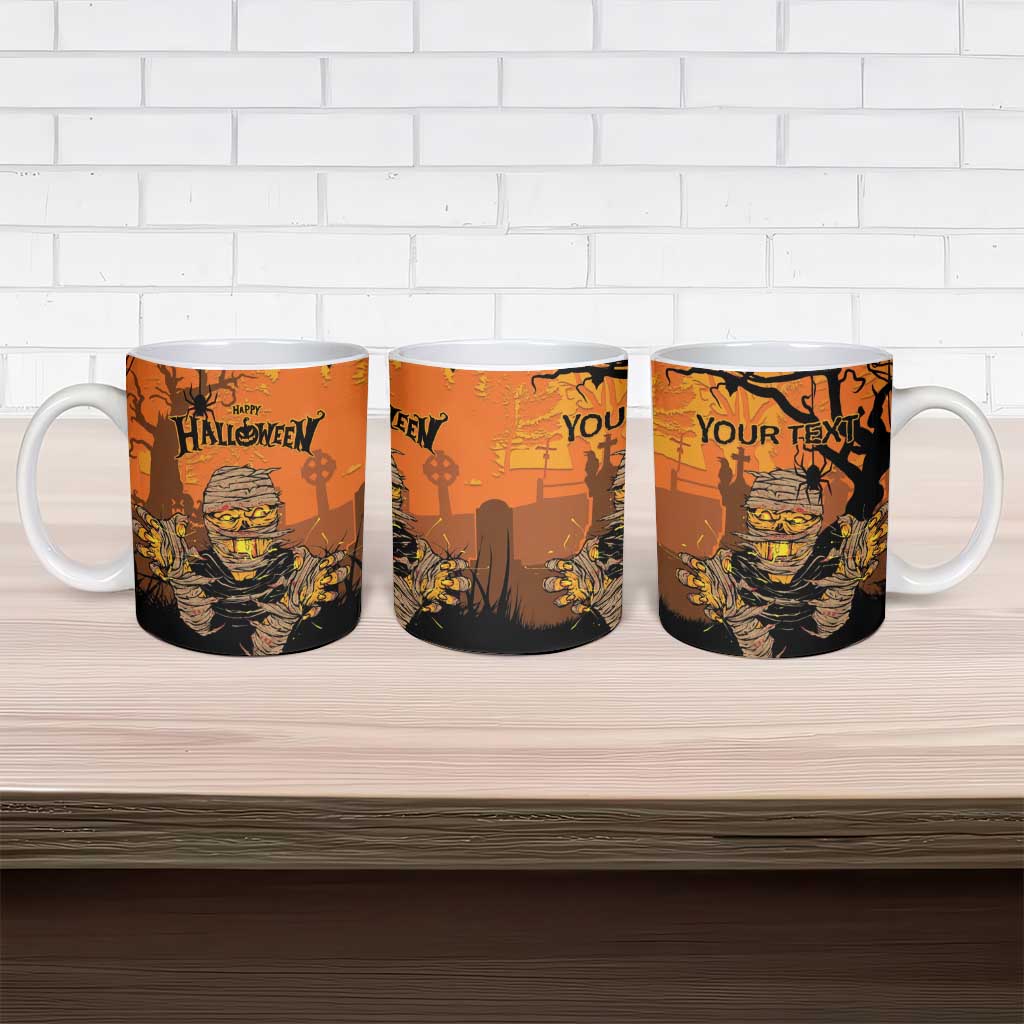 Personalized Halloween Egypt Mummy Ceramic Mug Trick or Treat
