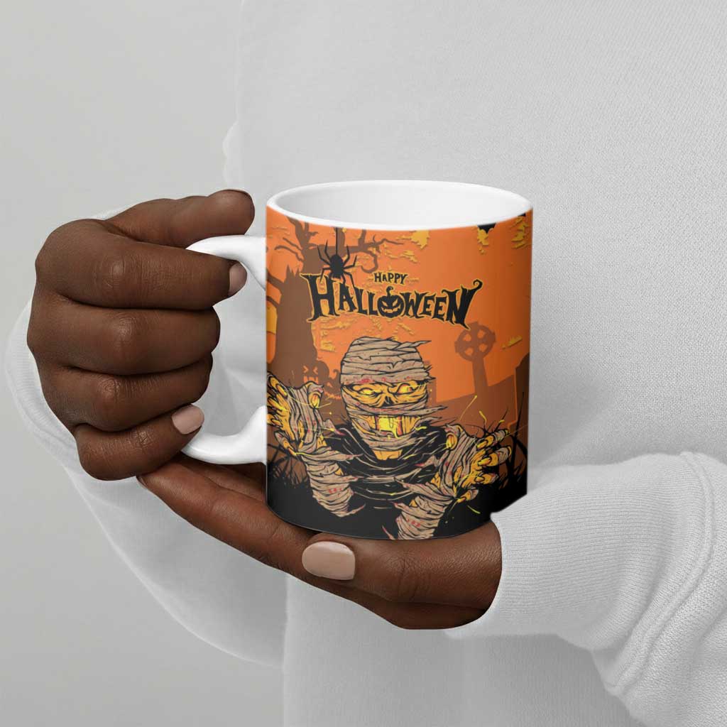 Personalized Halloween Egypt Mummy Ceramic Mug Trick or Treat