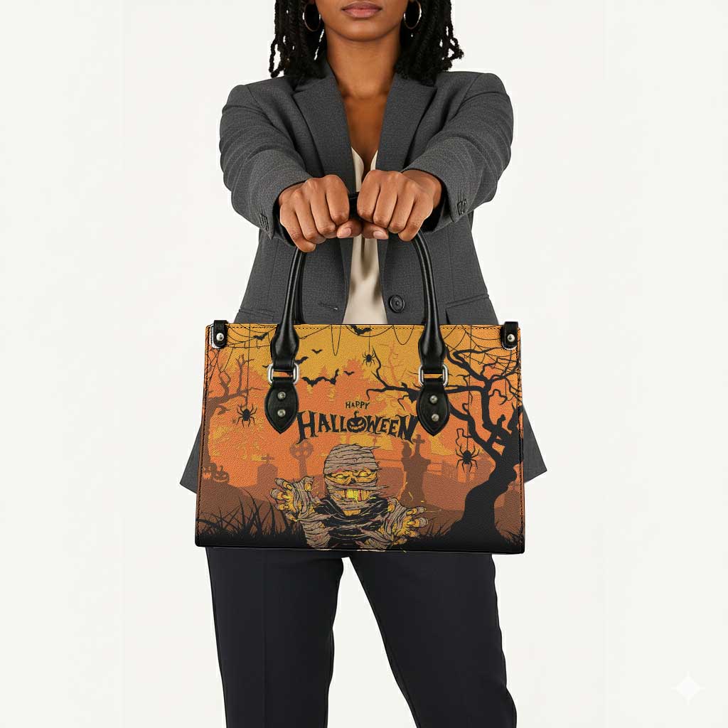 Halloween Egypt Mummy Leather Bag Trick or Treat