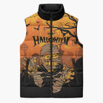 Personalized Halloween Egypt Mummy Sleeveless Puffer Jacket Trick or Treat