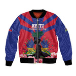 Personalised Happy Haiti Independence Day Bomber Jacket Neg Marron - African Pride