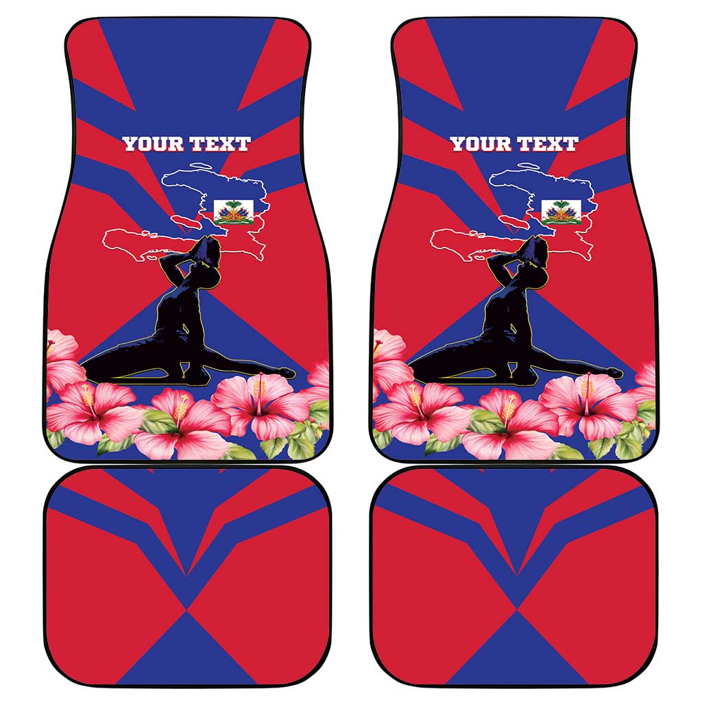 Personalised Happy Haiti Independence Day Car Mats Neg Marron - African Pride