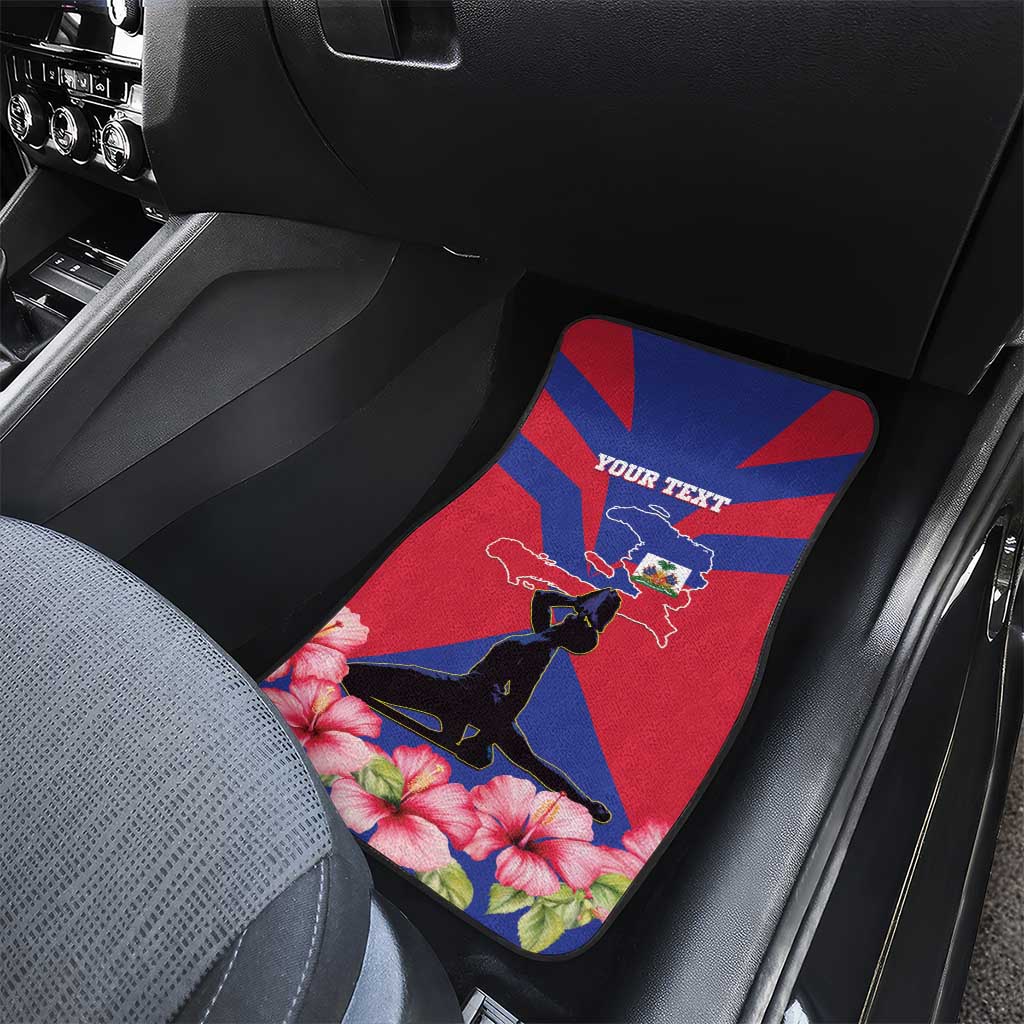 Personalised Happy Haiti Independence Day Car Mats Neg Marron - African Pride
