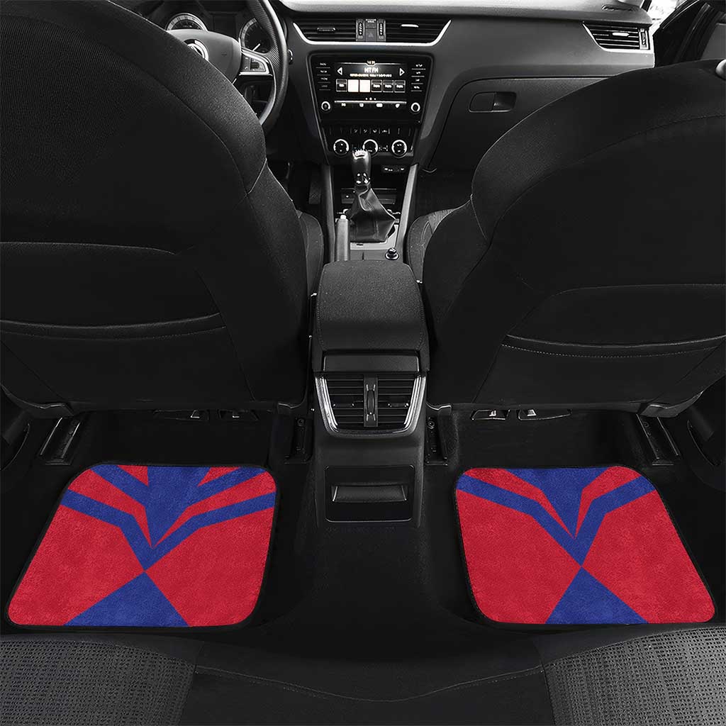 Personalised Happy Haiti Independence Day Car Mats Neg Marron - African Pride
