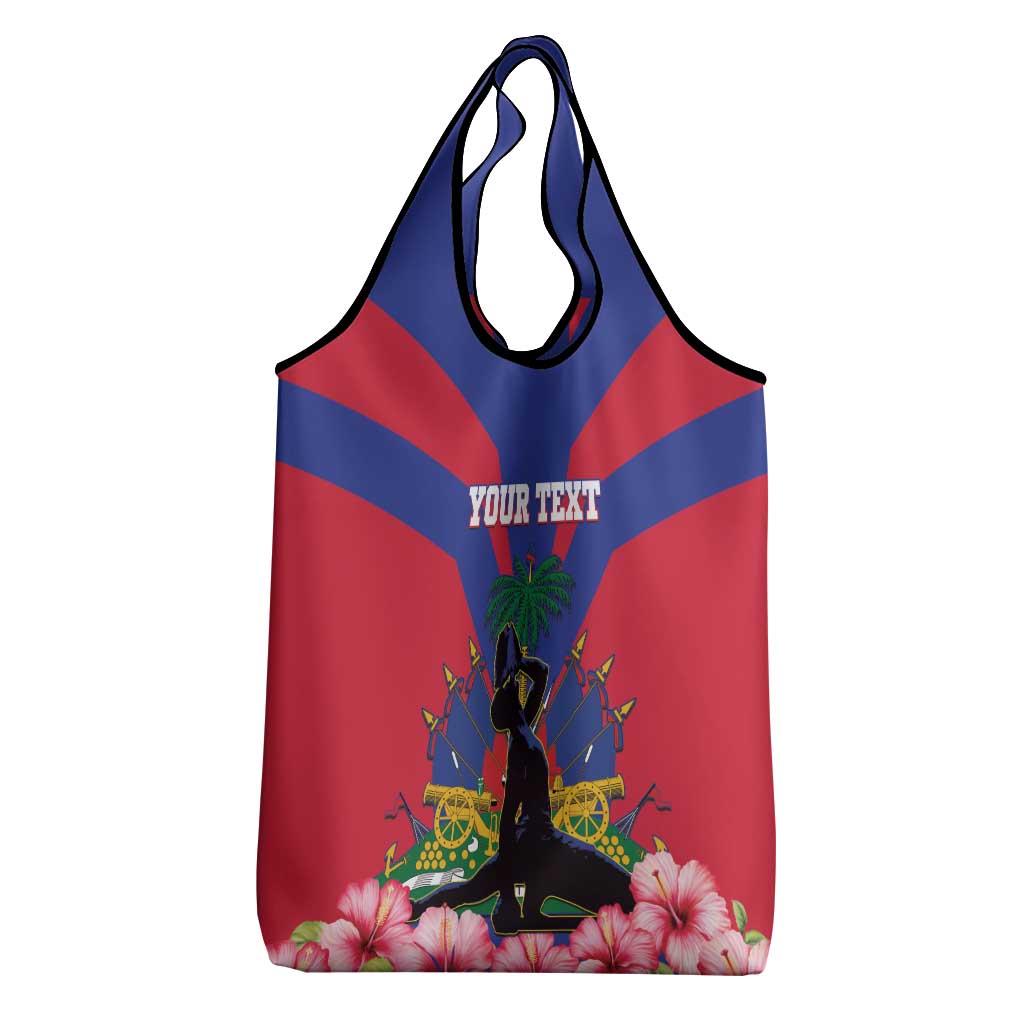 Personalised Happy Haiti Independence Day Grocery Bag Neg Marron - African Pride