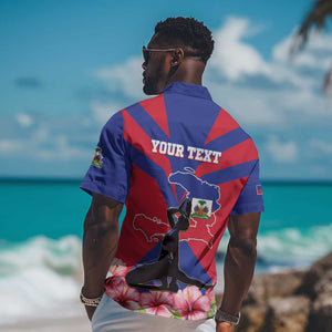 Personalised Happy Haiti Independence Day Hawaiian Shirt Neg Marron - African Pride