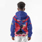 Personalised Happy Haiti Independence Day Kid Hoodie Neg Marron - African Pride