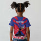 Personalised Happy Haiti Independence Day Kid T shirt Neg Marron - African Pride